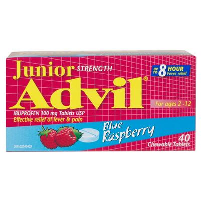 Advil Junior Strength Chewables Blue Raspberry