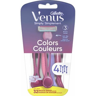 Gillette Venus Disposable Razors Simply 3 Colors
