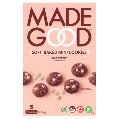 MadeGood Soft Baked Mini Cookies Red Velvet