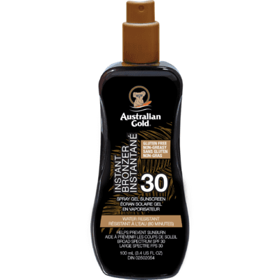 Australian Gold Mini Spray Gel with Bronzer SPF 30