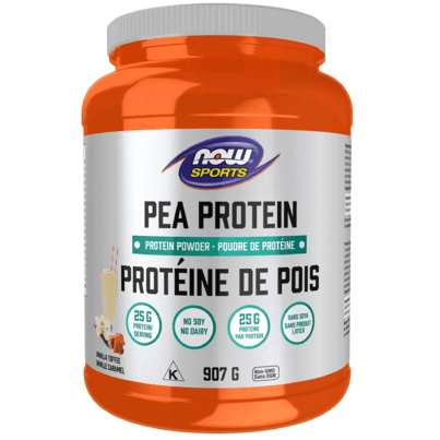 NOW Sports Pea Protein Powder Vanilla Toffee