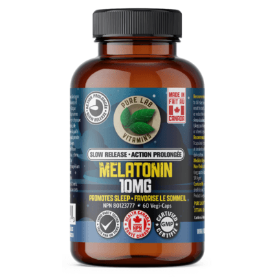 Pure Lab Vitamins Melatonin 10mg Slow Release