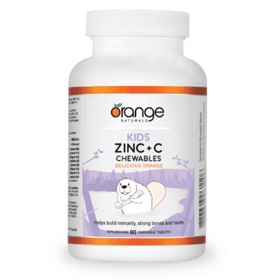 Orange Naturals Kids Zinc + C Chewables Delicious Orange
