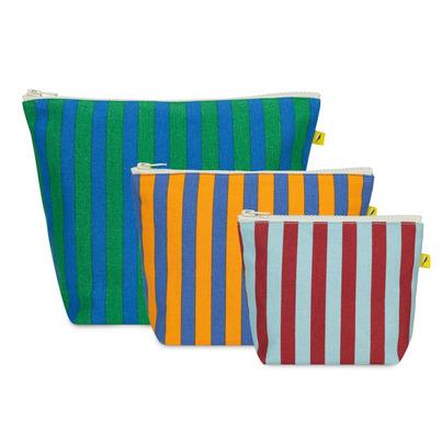 Fluf Zip Pouches Awning Stripe Set
