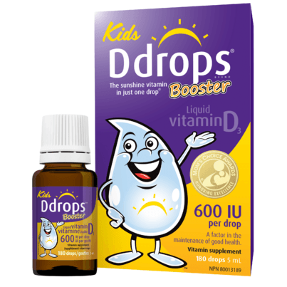 Ddrops Booster Liquid Vitamin D3 600 IU