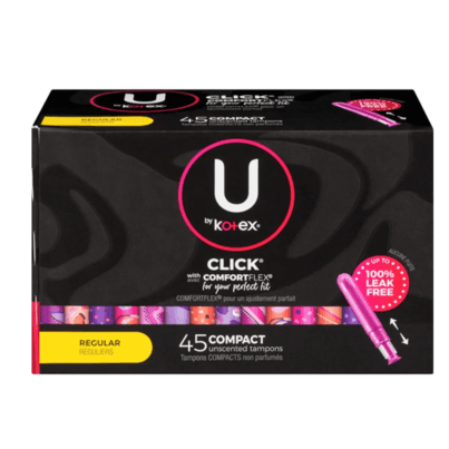 U by Kotex Click Compact Tampons Regular Unscented