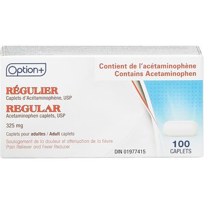 Option+ Regular Acetaminophen 325mg