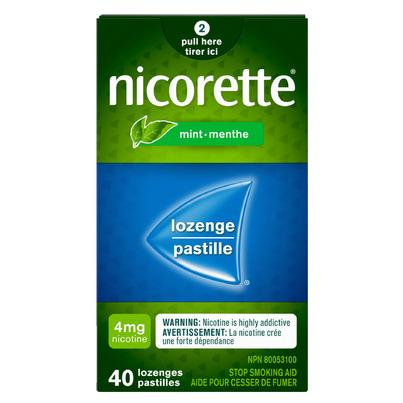 Nicorette 4mg Nicotine Replacement Lozenges Mint