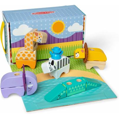 Melissa & Doug Blockables Safari Playset