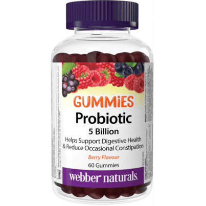 Webber Naturals Probiotic Gummies 5 Billion Berry