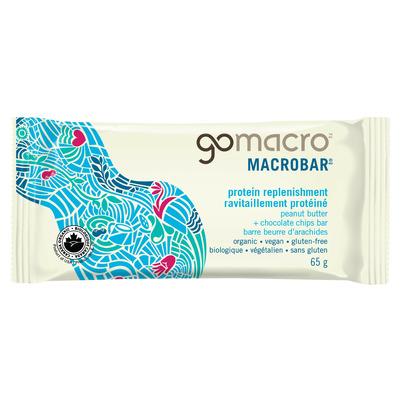 GoMacro Protein Replenishment Peanut Butter + Chocolate Chips Bar