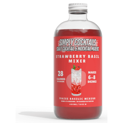 Simply Cocktails Handcrafted Cocktail Mixers Strawberry Basil