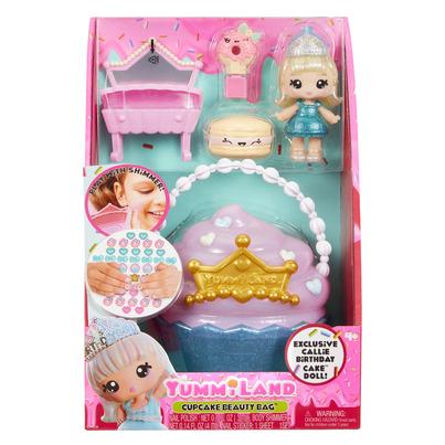 Yummiland Beauty Bag Playset + Lip Gloss Doll Cupcake Beauty Bag