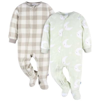 Gerber Childrenswear Footed Blanket Sleepers Moons