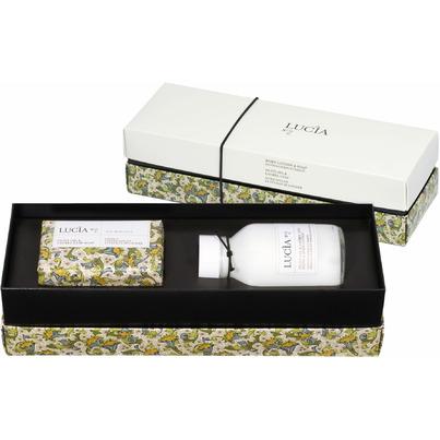 Lucia Body Lotion & Soap Bar Gift Set Olive Bloosom & Laurel