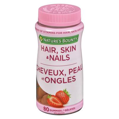 Nature's Bounty Hair, Skin & Nails Gummies Strawberry