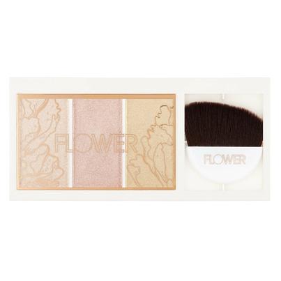 FLOWER Beauty Shimmer & Strobe Highlighting Palette Champagne Shimmer