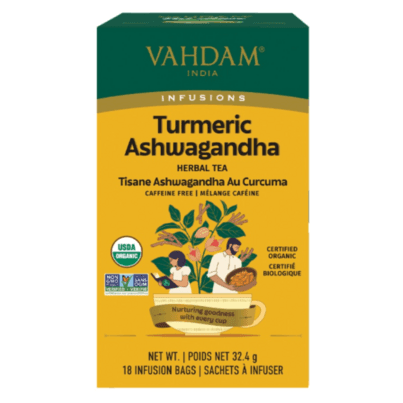 Vahdam Herbal Tea Turmeric Ashwagandha