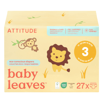ATTITUDE Disposable Unscented Diapers