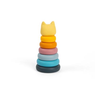 Bigjigs Silicone Stacking Cat