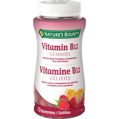 Nature's Bounty Vitamin B12 Gummies Mixed Berry & Fruit