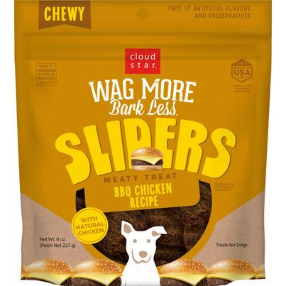 Cloud Star Wag More, Bark Less Dog Treats Sliders BBQ Chicken