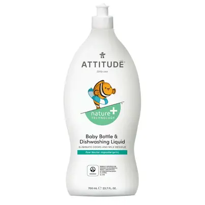 ATTITUDE Nature+ Little Ones Baby Bottle & Dishwashing Liquid Pear Nectar
