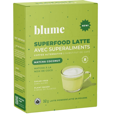 Blume Superfood Matcha Coconut Latte Mix Powder Singles