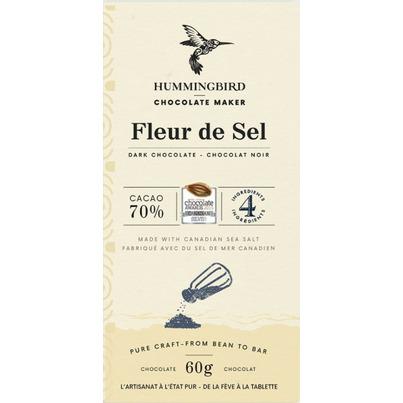 Hummingbird Chocolate Fleur de Sel 70% Dark Chocolate