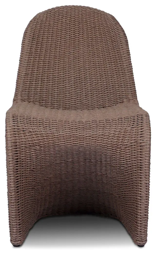 Portia Tanned Weave Outdoor Occasional Chair Set of 2