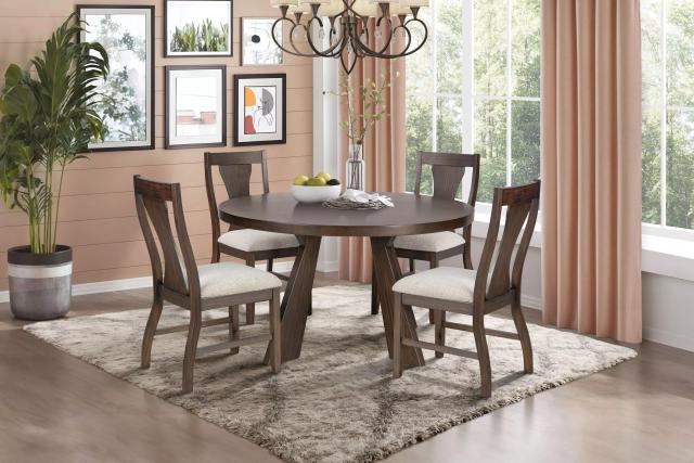 Chestnut Ridge Round Dining Room Set
