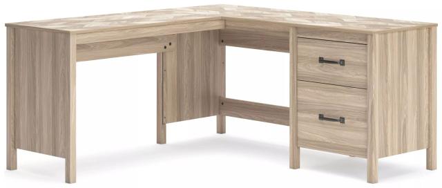 Battelle Tan 60" Desk with Return