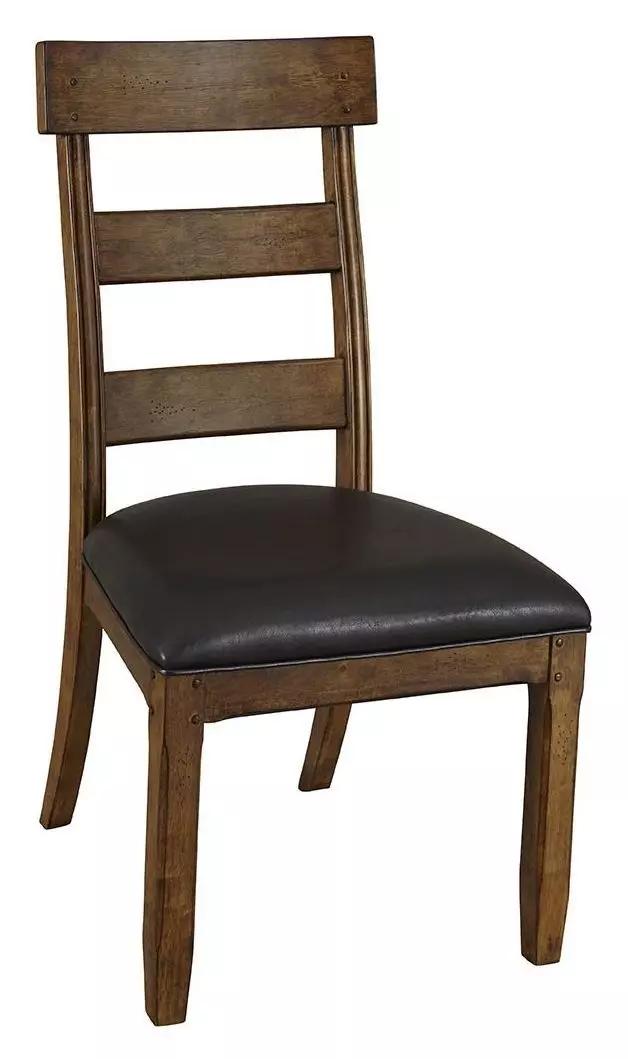 Ozark Mango Ladder Back Upholstered Side Chair Set of 2