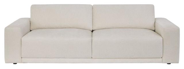 Alden Plushtone Parchment Performance Fabric 98" Sofa