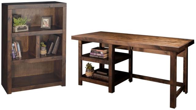 Sausalito Whiskey Home Office Set with Workstation