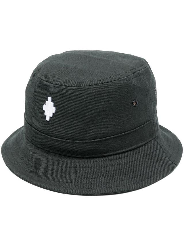 MARCELO BURLON COUNTY OF MILAN Embroidered Logo Bucket Hat