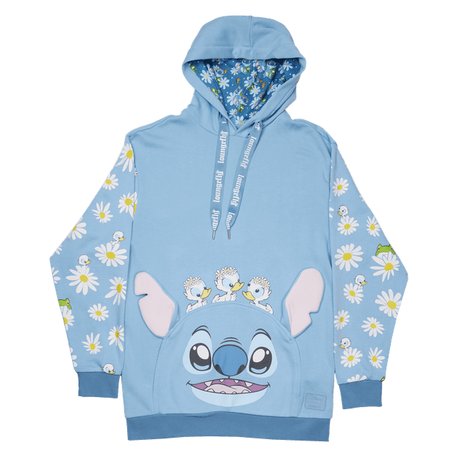 Stitch Springtime Daisy Cosplay Unisex Hoodie | Officially Licensed | Polyester/Cotton | Loungefly