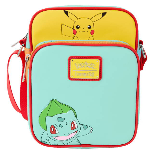 Pokemon Color Block Starters Crossbody Bag | Officially Licensed | Plastic/Vegan Leather | Loungefly