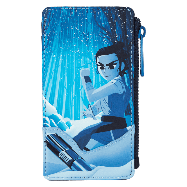 Star Wars: The Force Awakens Rey Large Card Holder | Officially Licensed | Plastic/Vegan Leather | Loungefly