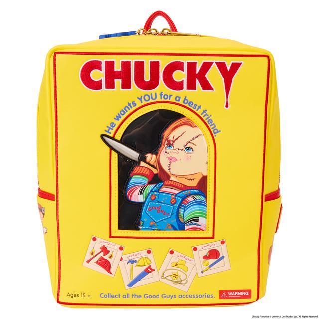 Chucky Good Guys Box Mini Backpack | Officially Licensed | Plastic/Vegan Leather/Silicone | Loungefly