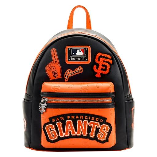MLB SF Giants Patches Mini Backpack | Officially Licensed | Plastic/Vegan Leather | Loungefly