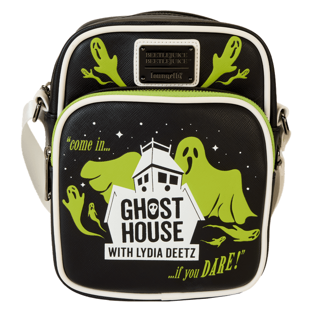 Beetlejuice Beetlejuice Ghost House Glow Crossbody Bag | Officially Licensed | Plastic/Vegan Leather | Loungefly