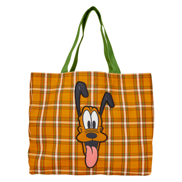 Pluto 95th Anniversary Plaid Canvas Tote Bag | Officially Licensed | Plastic | Loungefly