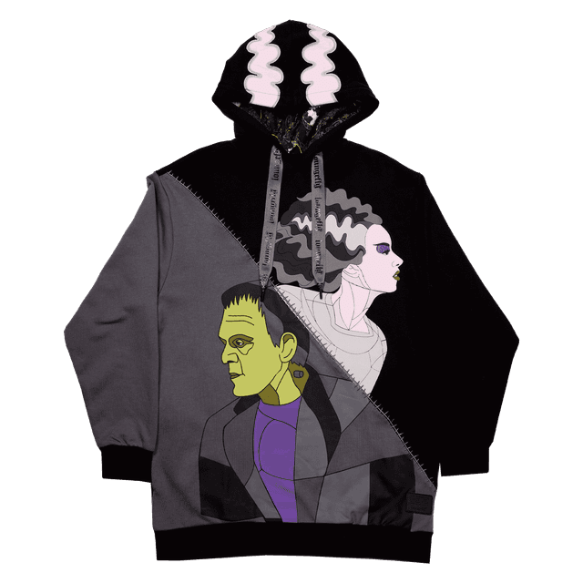 Universal Monsters The Bride Of Frankenstein Unisex Hoodie | Officially Licensed | Polyester/Cotton | Loungefly