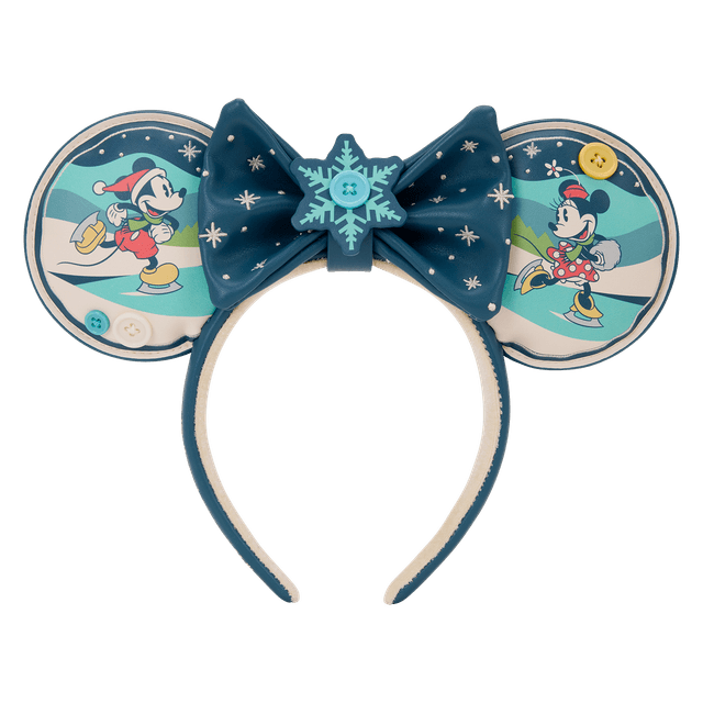 Mickey & Minnie Holiday Ear Headband | Officially Licensed | Plastic | Loungefly
