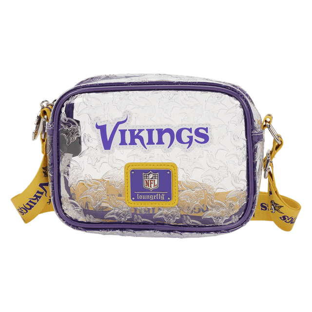 NFL Minnesota Vikings Clear Crossbody Stadium Bag | Officially Licensed | Plastic | Loungefly