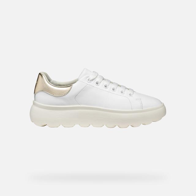 GEOX Spherica Ec4.1 Femme Blanc/or Clair, Size: 37
