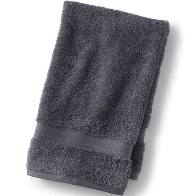 Supima Cotton Hand Towel, Women, size: one size, regular, Grey, Cotton, by Lands' End