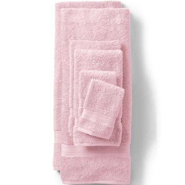 Supima Cotton Towels - set of 6, Women, size: one size, regular, Pink, Cotton, by Lands' End