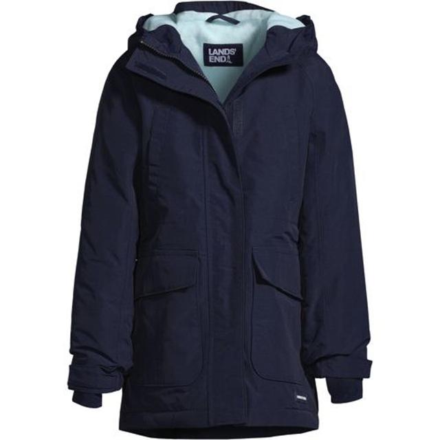 Squall Waterproof Insulated Coat, Kids, size: 6-7 yrs, regular, Blue, Polyester/Nylon, by Lands' End